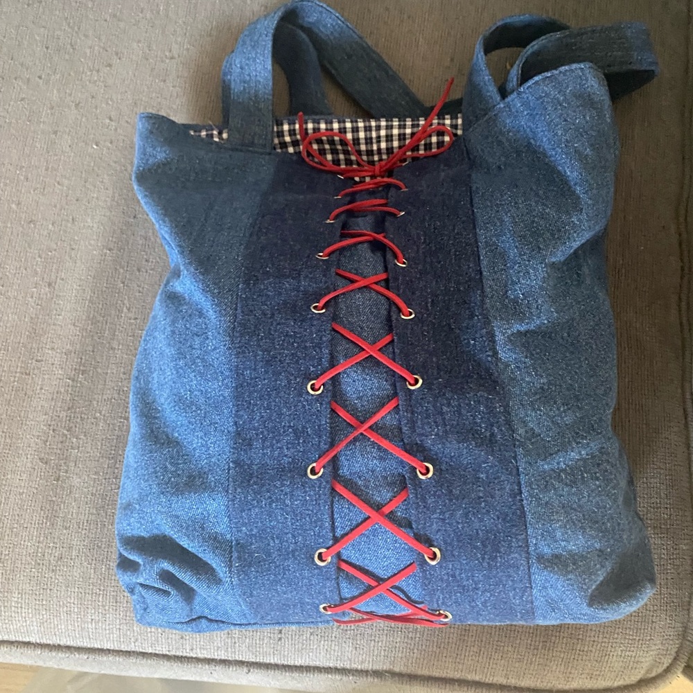 Handmade jean bag
